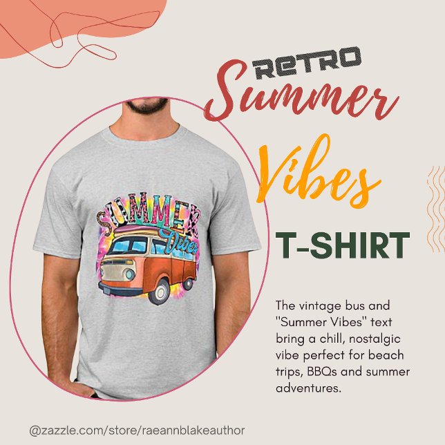 Camiseta Retro Summer Vibes (Subido por el creador)
