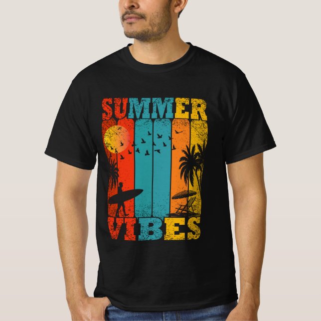 Camiseta Retro Summer Vibes (Anverso)
