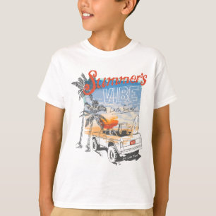 Camiseta Retro Summer Vibes Surf - California Sunset Beach