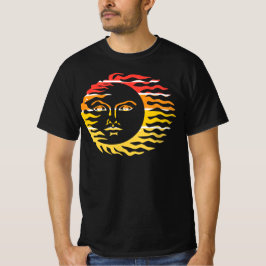 Camiseta Retro Sun Face Art