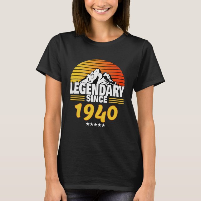 Camiseta Retro Sunrise LEGENDARY SINCE 1940 (Anverso)