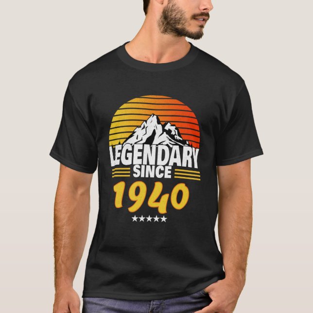 Camiseta Retro Sunrise LEGENDARY SINCE 1940 (Anverso)