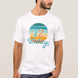 Camiseta Retro Sunset 72 Vintage Distressed