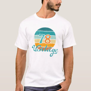 Camiseta Retro Sunset 78 Vintage Distressed