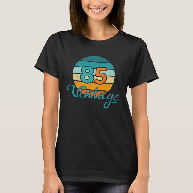 Camiseta Retro Sunset 85 Vintage Distressed (Anverso)