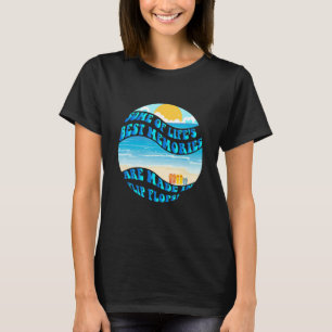 Camiseta Retro Sunset Beach Vacaciones Chicas familiares co
