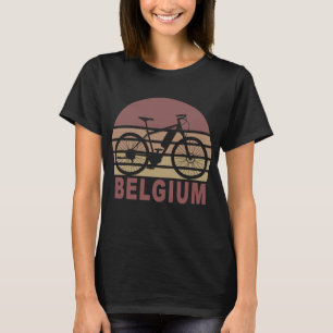 Camiseta Retro Sunset Bike Bélgica