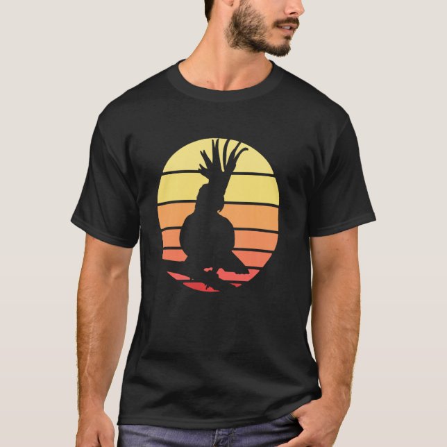 Camiseta Retro Sunset Bird Lover Parro (Anverso)