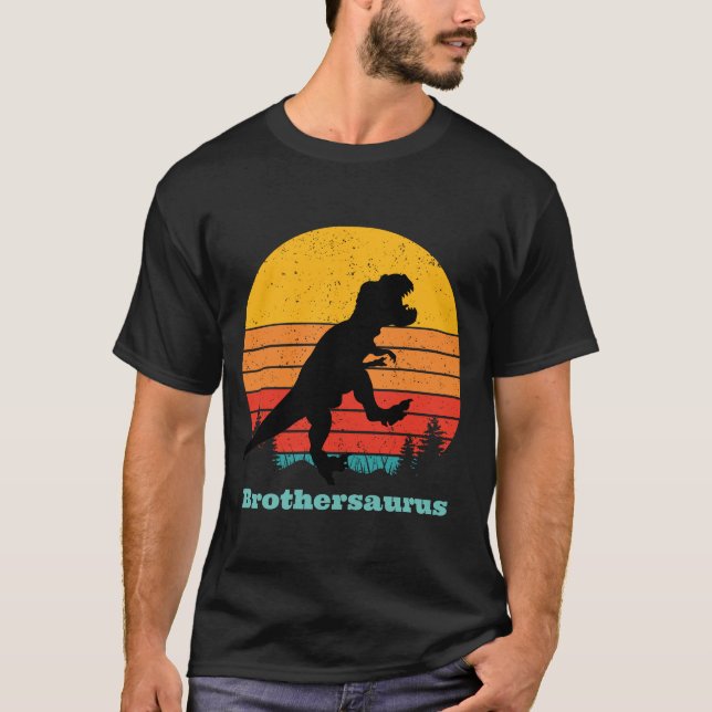 Camiseta Retro Sunset Brothersaurus (Anverso)