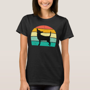 Camiseta Retro Sunset Chihuahua