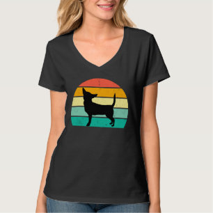 Camiseta Retro Sunset Chihuahua