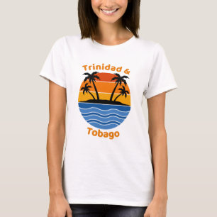 Camiseta Retro Sunset de Trinidad y Tobago