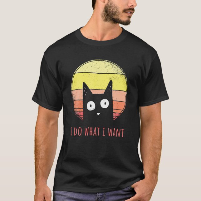 Camiseta Retro Sunset - Hago Lo Que Quiero, Gracio (Anverso)