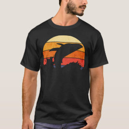 Camiseta Retro Sunset Humpback Whale Breaking