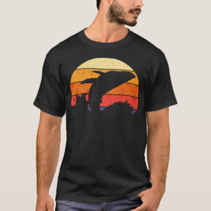 Camiseta Retro Sunset Humpback Whale Breaking