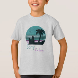 Camiseta Retro Sunset - Lo siento, estoy ocupado