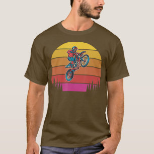 Camiseta Retro Sunset Motocross Supercross Off Road Road