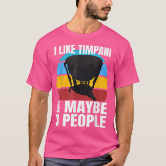 Camiseta Retro Sunset Music Instruments Timpani Drum