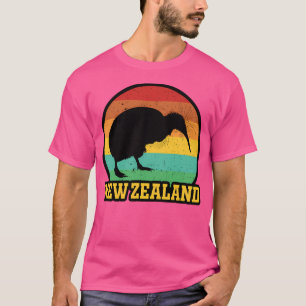 Camiseta Retro Sunset New Zealand Kiwi