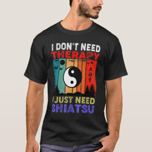 Camiseta Retro Sunset no necesito terapia solo necesito shi