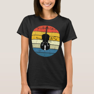 Camiseta Retro Sunset Orchestra Cello Player Cellist Jazz M