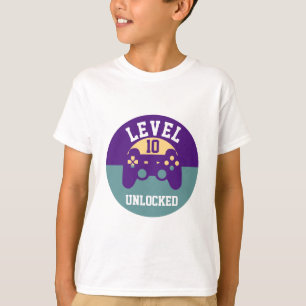 Camiseta Retro Sunset Personalizado 10.º cumpleaños del v