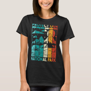 Camiseta Retro Sunset Protege Nuestro Parque Nacional Yello