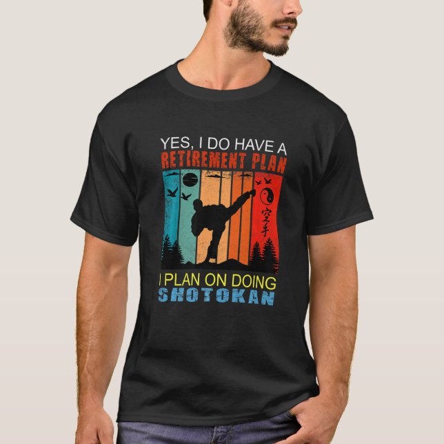 Camiseta Retro Sunset Slogan Retirement I Planea Doing Sho (Anverso)