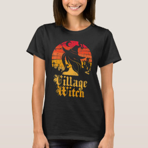 Camiseta Retro Sunset Village Witch