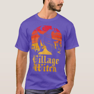 Camiseta Retro Sunset Village Witch 