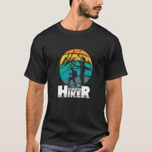 Camiseta Retro Sunset Worlds Mejor Hiker Mountain al aire l