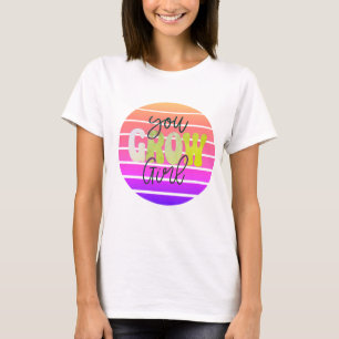 Camiseta Retro Sunset You Grow Chica