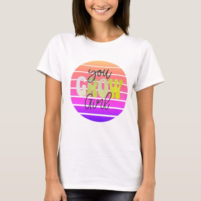 Camiseta Retro Sunset You Grow Chica (Anverso)