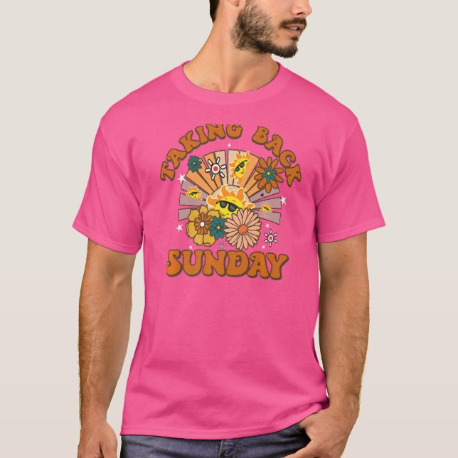 Camiseta Retro Sunshine Cul Floral Volver Domingo (Anverso)