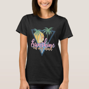 Camiseta Retro Sunshine En Mi Mente Amar Verano Vac Tropica