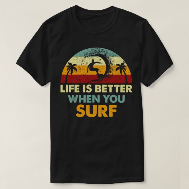 Camiseta Retro Surfer (Diseño del anverso)
