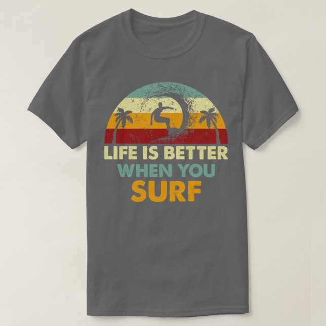 Camiseta Retro Surfer (Diseño del anverso)