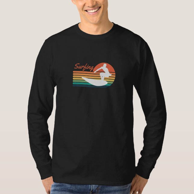 Camiseta Retro Surfing Surfer Premium (Anverso)