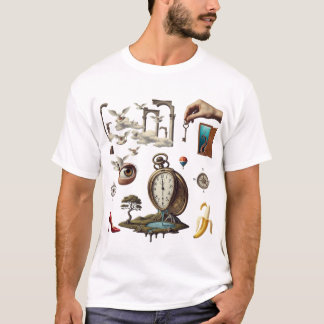 Camiseta Retro Surreal Collage Aesthetic T-Shirt | Vintage 