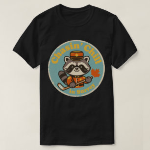 Camiseta Retro Surrey BC Mapache y Palo de Hockey