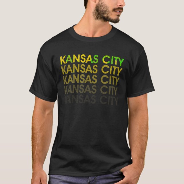 Camiseta Retro T Shirt de Kansas City (Anverso)