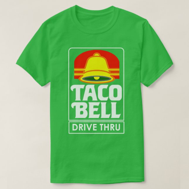 Camiseta Retro Taco Drive a través de almohada (Diseño del anverso)