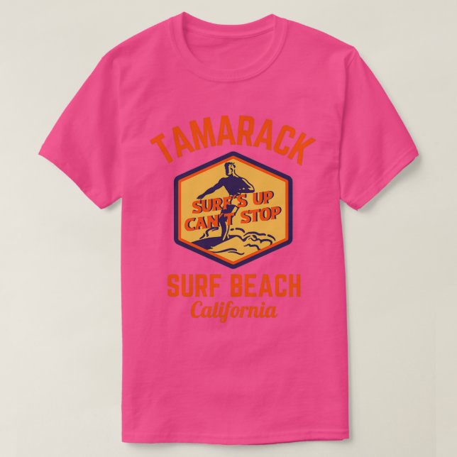 Camiseta Retro Tamarack Surf Beach Carlsbad California Oran (Diseño del anverso)