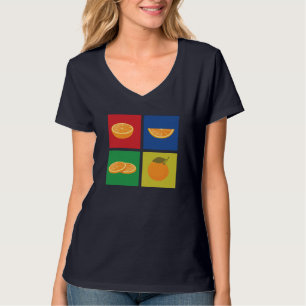 Camiseta Retro Tangerine Set Love Mandarin Naranja Citrus