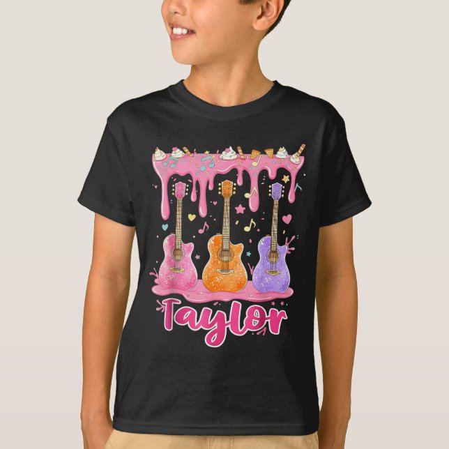 Camiseta Retro Taylor Ice Cream Dripng Groovy 80's Women Me (Anverso)