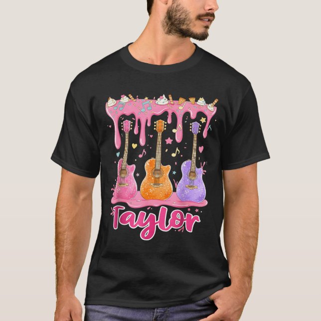 Camiseta Retro Taylor Ice Cream Dripng Groovy 80's Women Me (Anverso)