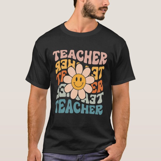 Camiseta Retro Teacher Colorful Elementary School Teacher (Anverso)