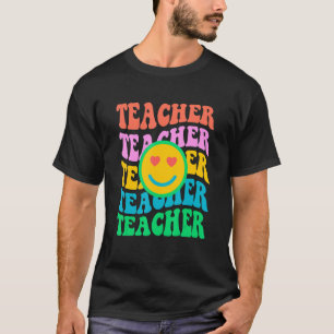 Camiseta Retro Teacher Inspirational Colorful Elementary Sc