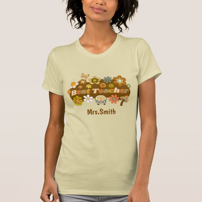 Camiseta Retro Teacher Tshirt (Anverso)