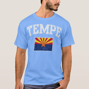 Camiseta Retro Tempe Arizona Bandera Hogar vacaciones de am
